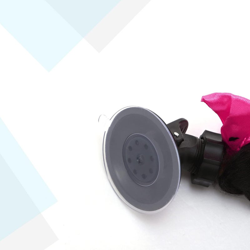 SEGO 1PCS/2PCS Helmet Pigtail Braids with Detachable Suction Cup Bowknot Ponytail Hair Many Colors (Helmet not Included) - Image 3